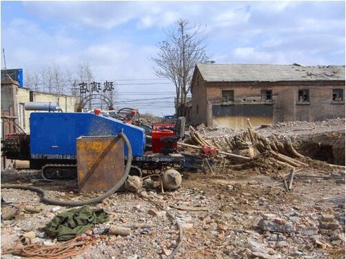 南充街道跨越施工现场